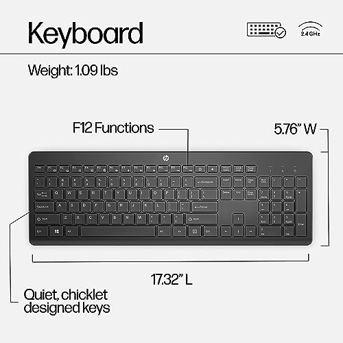 HP 230 Wireless Mouse & Keyboard Combo - 2.4GHz