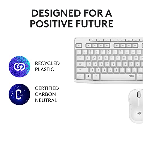 Logitech MK295 Wireless Mouse & Keyboard - SilentTouch Technology