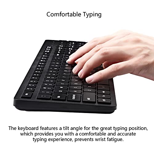 Silent 2.4G Wireless Keyboard and Mouse Combo