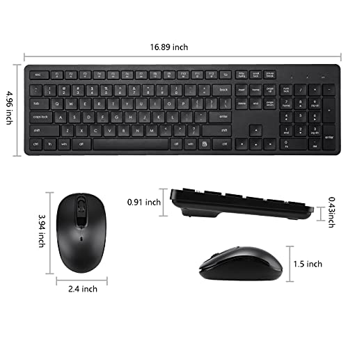 Silent 2.4G Wireless Keyboard and Mouse Combo