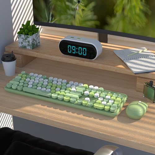 UBOTIE Colorful Wireless Keyboard and Mouse Combo Set