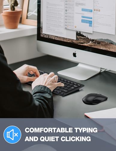 TECKNET Mini Wireless Keyboard and Mouse Combo Kit