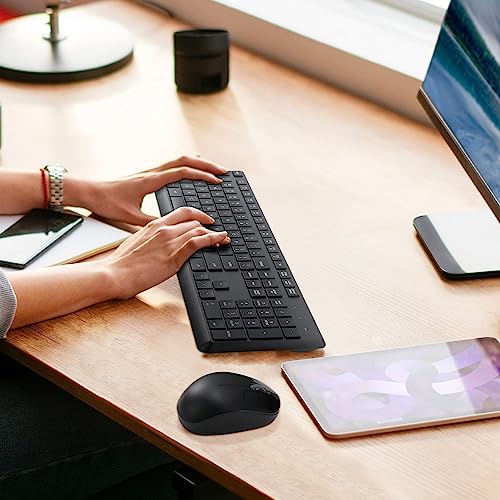 Wireless Keyboard and Mouse Combo for Windows and Mac