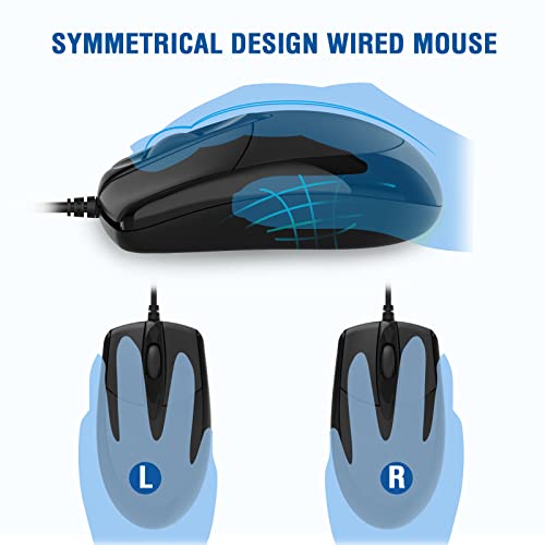 Ergonomic Keyboard and Mouse Combo for Windows and Mac