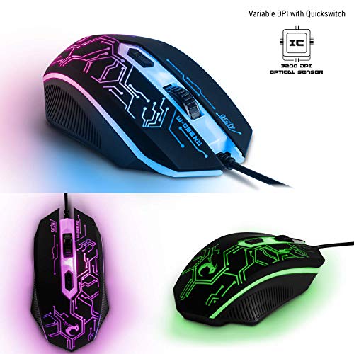 4-in-1 Gaming Bundle for PC, Xbox, PS4 - Hornet RX-250