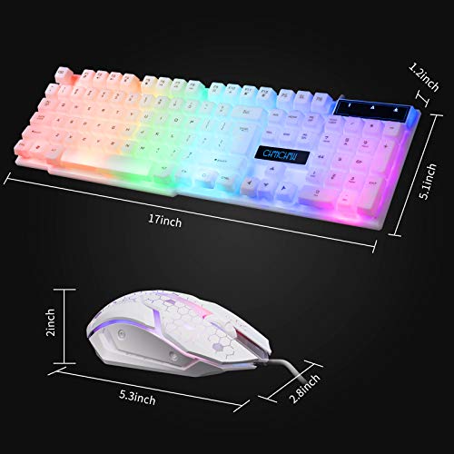 Chonchow RGB Gaming Keyboard and Mouse Combo Package