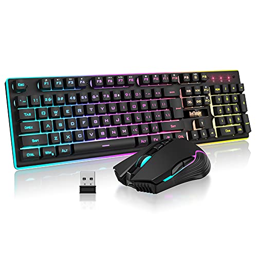 RedThunder K10 Wireless Gaming Keyboard and Mouse Combo
