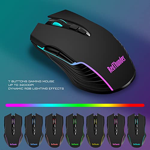 RedThunder K10 Wireless Gaming Keyboard and Mouse Combo
