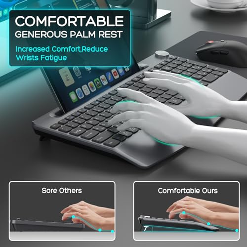 GAMCATZ Wireless Keyboard and Mouse Combo - Grey