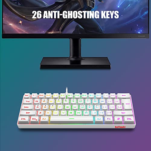 RedThunder Mini Gaming Keyboard and Mouse Combo, RGB Backlit