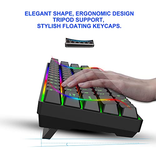 Snpurdiri 60% Wireless Gaming Keyboard and Mouse Combo