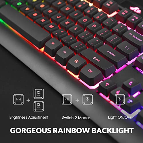 Rii LED Gaming Keyboard and Mouse Combo (RGB)