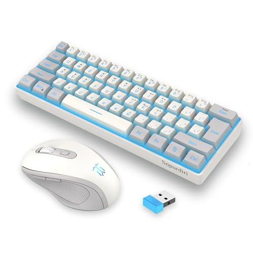 Snpurdiri Wireless Gaming Keyboard and Mouse Combo RGB