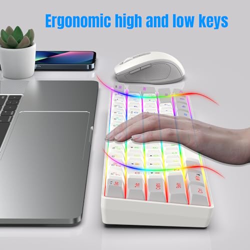 Snpurdiri Wireless Gaming Keyboard and Mouse Combo RGB