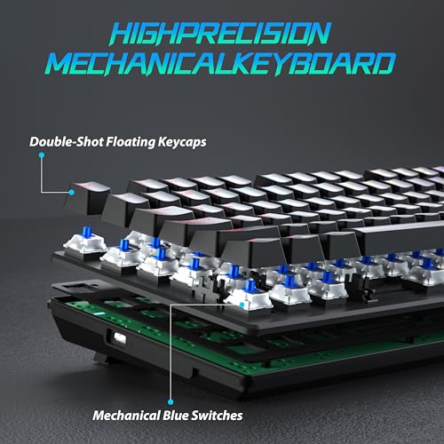 Ergonomic Wireless Gaming Keyboard and Mouse Combo