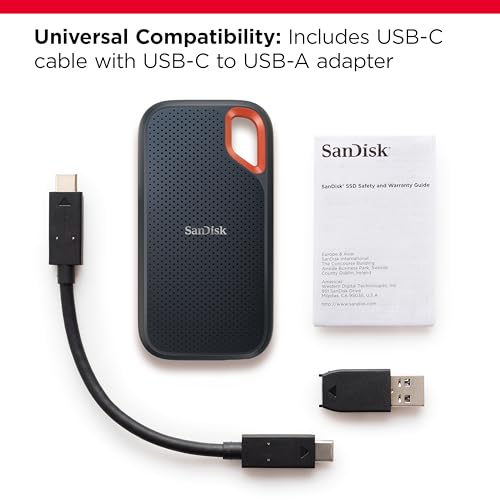 SanDisk 2TB Extreme Portable SSD - USB-C 3.2