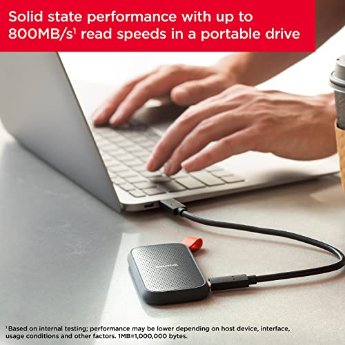 SanDisk 1TB Portable SSD - USB-C, USB 3.2 Gen 2