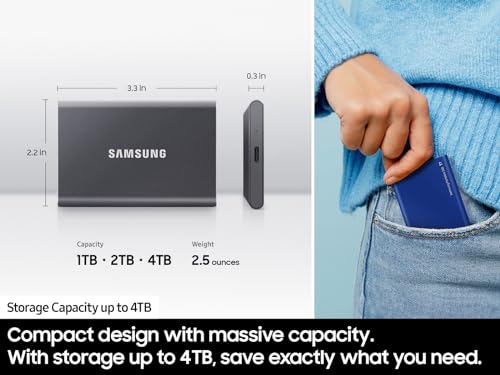 Samsung T7 Portable SSD 1TB - High Speeds
