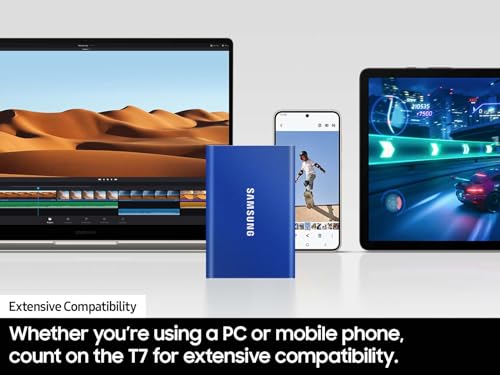 Samsung T7 Portable SSD 1TB - High Speeds