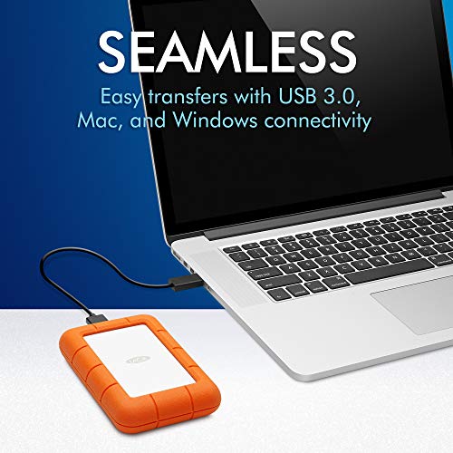 LaCie 5TB Portable External HDD - USB 3.0/2.0 Compatible