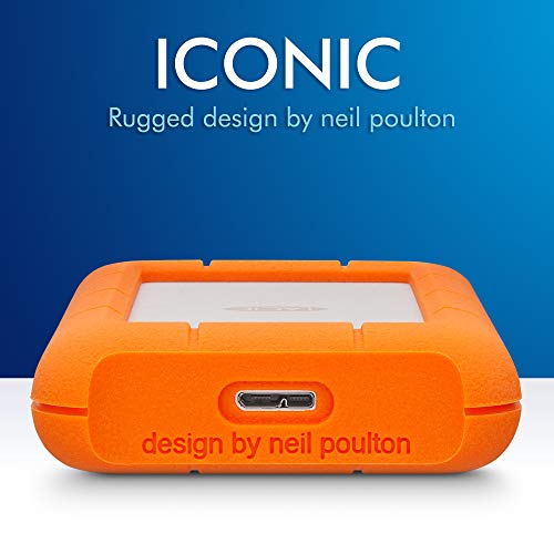 LaCie 5TB Portable External HDD - USB 3.0/2.0 Compatible