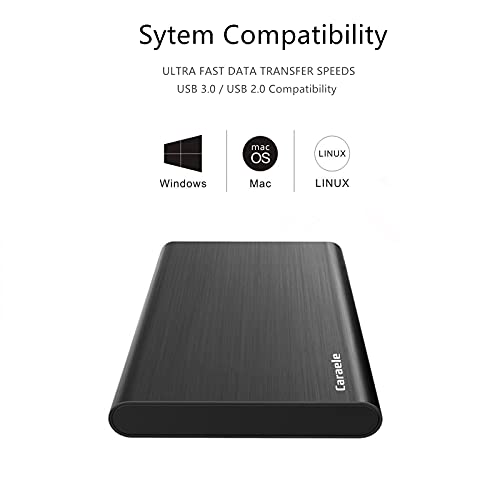 500GB Ultra Slim Portable External Hard Drive USB3.0
