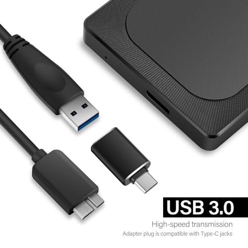Aiolo 2TB Ultra Slim External Hard Drive for PC/Mac/Laptop/PS4/Xbox