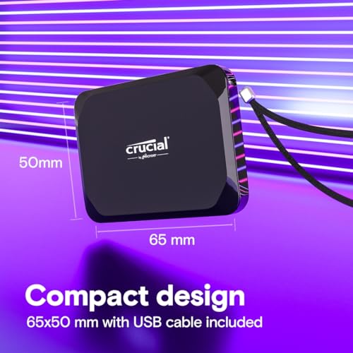 Crucial X9 1TB Portable SSD - Fast Speeds
