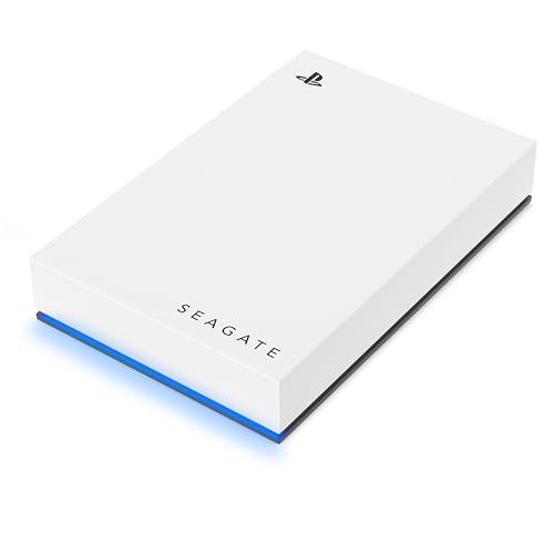Seagate 5TB Game Drive for PS5 - USB 3.0, Blue LED