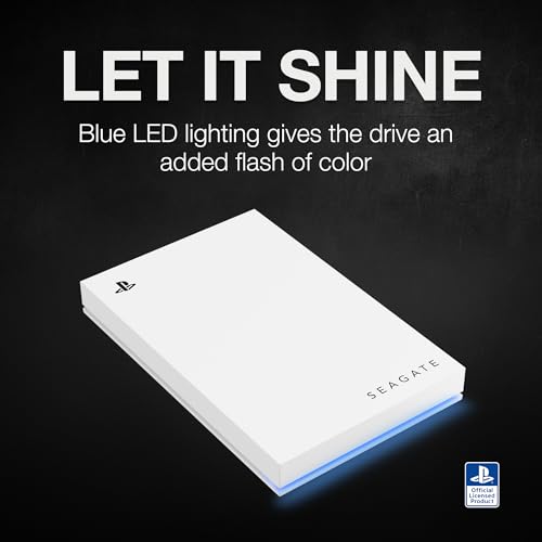 Seagate 5TB Game Drive for PS5 - USB 3.0, Blue LED