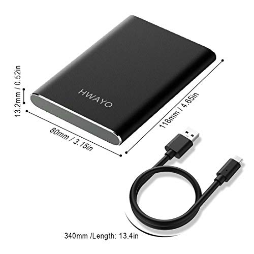 1TB Portable External Hard Drive USB3.1 Gen 1