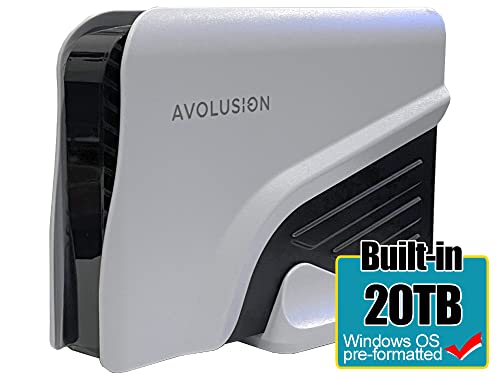 Avolusion PRO-Z Series 20TB USB 3.0 External Hard Drive for WindowsOS - White