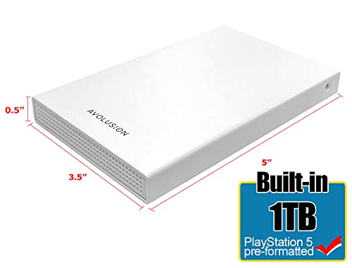 Avolusion HD250U3-WH 1TB USB 3.0 Gaming Hard Drive