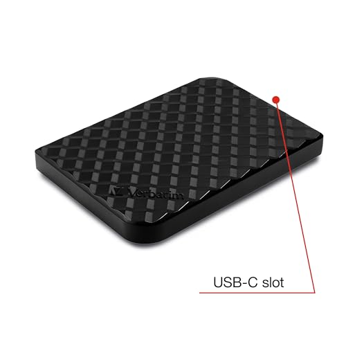 Verbatim 256GB Portable SSD External with USB-C Adapter