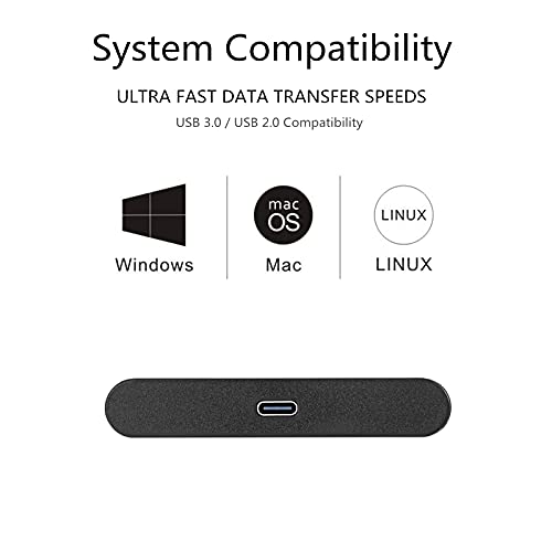 750GB Portable External Hard Drive for Wireless Devices