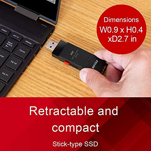 BUFFALO External SSD 500GB - Fast Data Transfer
