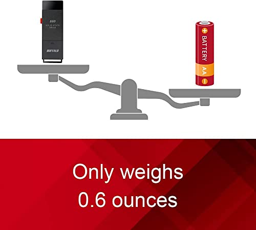BUFFALO External SSD 500GB - Fast Data Transfer