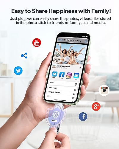 256GB MFi Certified Flash Drive for iPhone, Android, PC