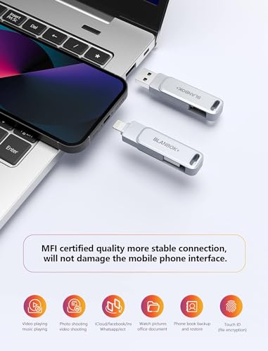 256GB MFi Certified Flash Drive for iPhone & Android