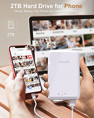 2TB Portable Storage Device for Phone & Computer
