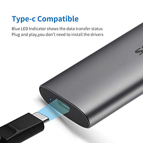 SSK 256G Portable External SSD USB-C Mini Drive
