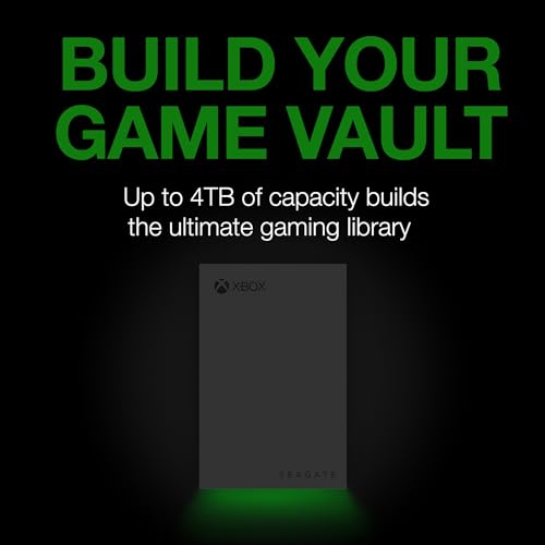 Seagate Xbox Game Drive 4TB Portable HDD, Xbox Certified