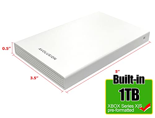 Avolusion HD250U3-WH 1TB Portable Gaming Hard Drive