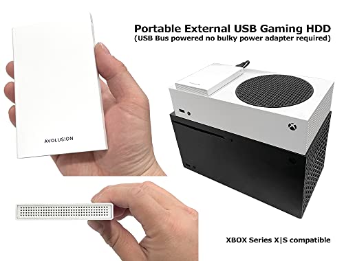 Avolusion HD250U3-WH 1TB Portable Gaming Hard Drive