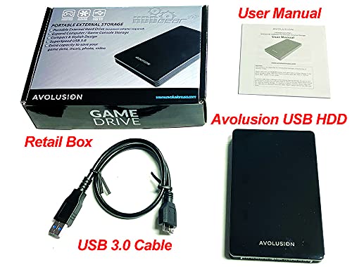 Avolusion 1TB USB 3.0 Gaming Hard Drive for Xbox