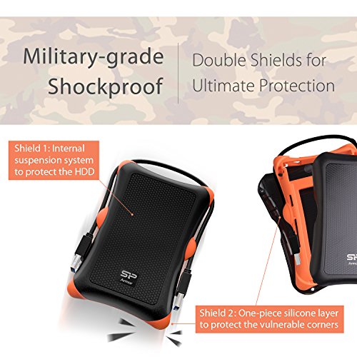Silicon Power 2TB USB-C HDD Armor A30