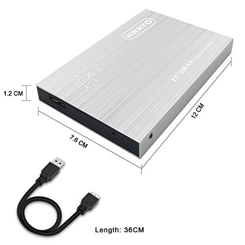 Portable 750GB External Hard Drive USB 3.0 Slim