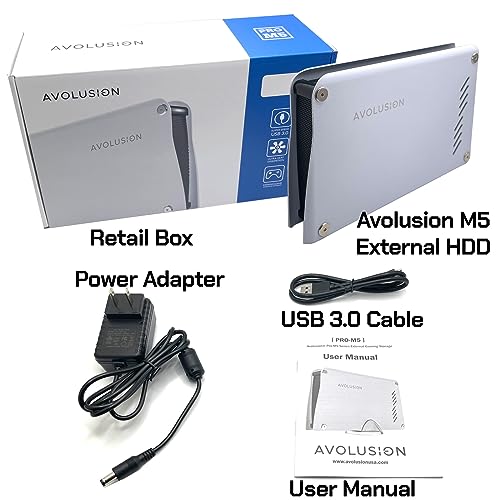 Avolusion PRO-M5 8TB USB 3.0 Gaming Hard Drive
