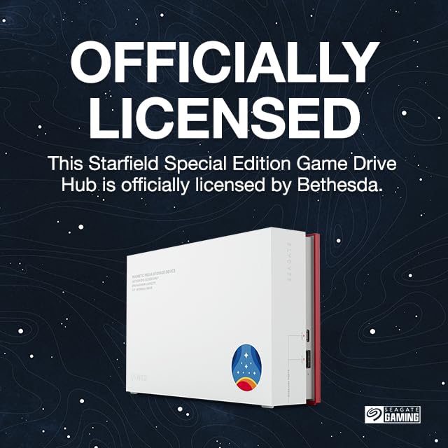 Seagate Starfield Special Edition 8TB Gaming Hard Drive