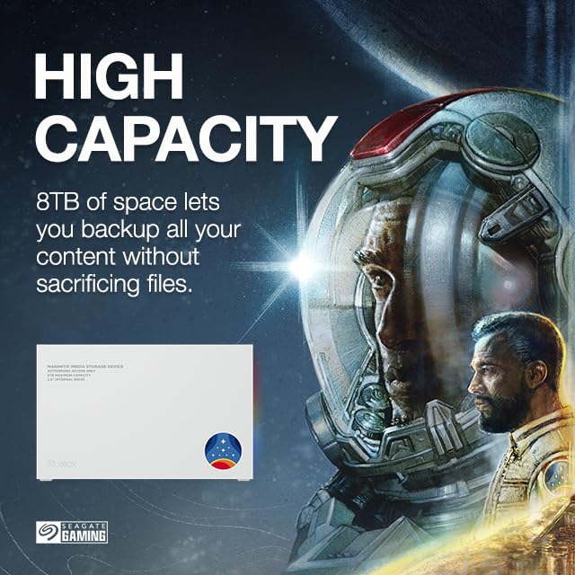 Seagate Starfield Special Edition 8TB Gaming Hard Drive